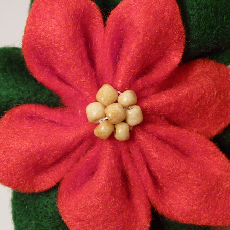 felt poinsettia tutorial