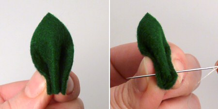 felt poinsettia tutorial