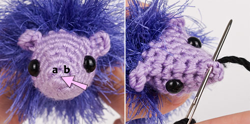 Fuzzy Hedgehog crochet pattern by PlanetJune