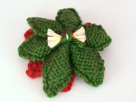 knitted poinsettia pattern