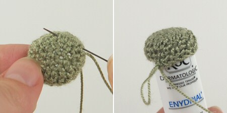 Lip Balm Holder crochet pattern, Figures 1 and 2