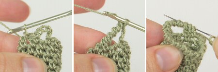 Lip Balm Holder crochet pattern, Figures 3-5