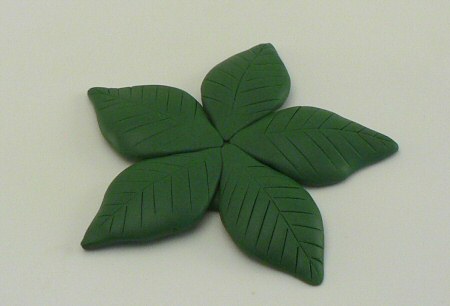 polymer clay poinsettia tutorial