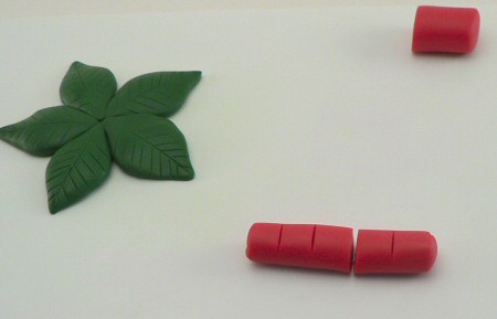 polymer clay poinsettia tutorial