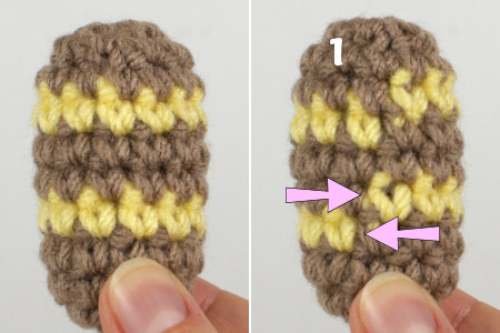 amigurumi stripe investigation by planetjune