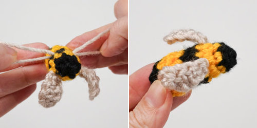 Tiny Bees crochet pattern by June Gilbank
