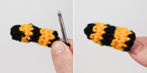 Tiny Bees crochet pattern by June Gilbank