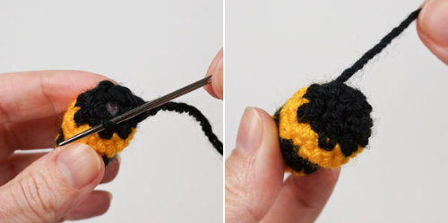 Tiny Bees crochet pattern by June Gilbank