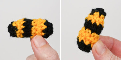 Tiny Bees crochet pattern by June Gilbank