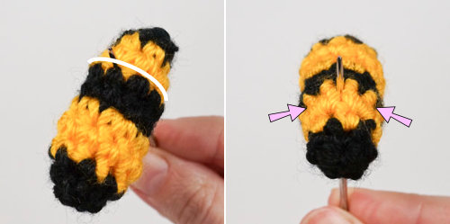 Tiny Bees crochet pattern by June Gilbank