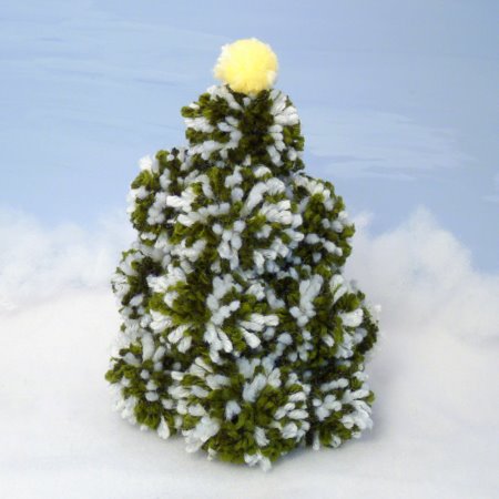 pom-pom christmas tree tutorial