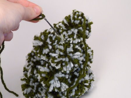 pom-pom christmas tree tutorial