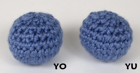 yarn over vs yarn under