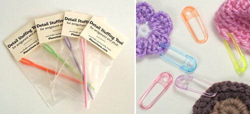 PlanetJune Crochet Tools: Detail Stuffing Tool and Stitch Markers