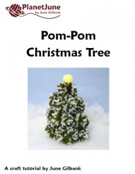 Pom-Pom Christmas Tree DONATIONWARE craft tutorial