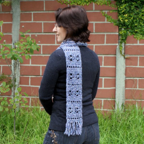 Frosty Windows Scarf DONATIONWARE crochet pattern - Click Image to Close