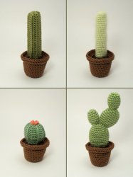 Cactus Collection 2: FOUR realistic crochet patterns
