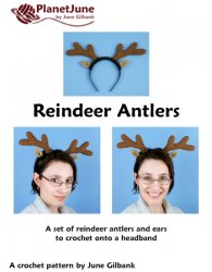 Reindeer Antlers crochet pattern (headband costume)