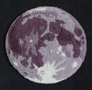 Punchneedle Embroidery Pattern: The Moon