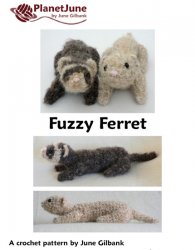 Fuzzy Ferret amigurumi crochet pattern