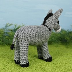 Donkey amigurumi crochet pattern