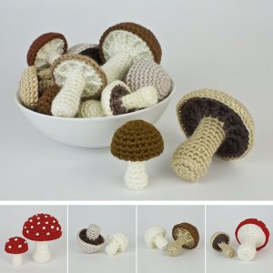 Mushroom Collection & Variations crochet patterns