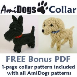 AmiDogs Set 1 - THREE amigurumi crochet patterns