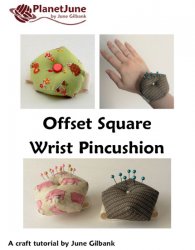 Offset Square Wrist Pincushion DONATIONWARE sewing tutorial