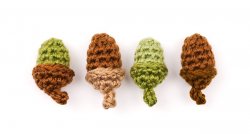 Oak Leaf Collection & Life-Sized Acorn: THREE crochet patterns