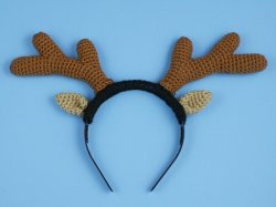 Reindeer Antlers crochet pattern (headband costume)