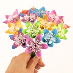 Kusudama Flowers DONATIONWARE paper craft tutorial