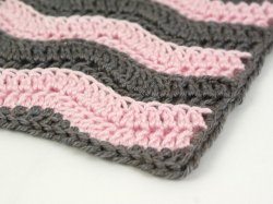 Ribbed Ripple/Turtle Beach blanket DONATIONWARE crochet pattern