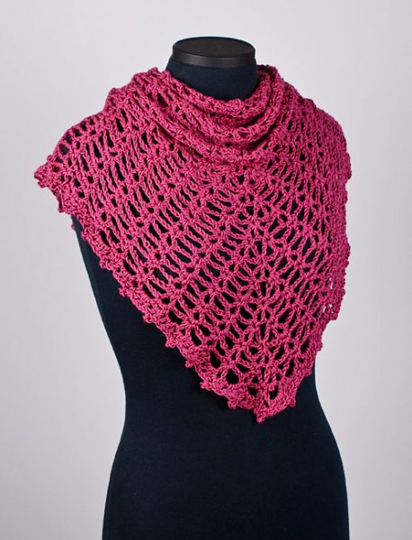 Sweetheart Lace Shawl crochet pattern - Click Image to Close