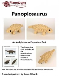 Panoplosaurus amigurumi dinosaur EXPANSION PACK crochet pattern