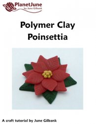 Polymer Clay Poinsettia DONATIONWARE craft tutorial