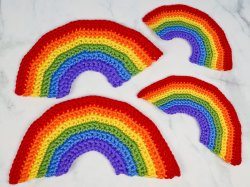 Happy Rainbows DONATIONWARE crochet pattern