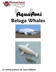 (image for) AquaAmi Beluga Whales amigurumi crochet pattern