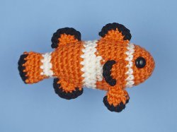 (image for) Tropical Fish Set 1: TWO amigurumi fish crochet patterns