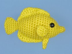 (image for) Tropical Fish Set 1: TWO amigurumi fish crochet patterns