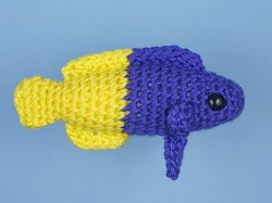 (image for) Tropical Fish Set 3: TWO amigurumi fish crochet patterns