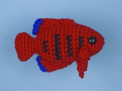 (image for) Tropical Fish Set 4: TWO amigurumi fish crochet patterns