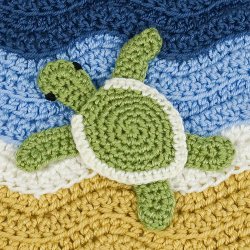 (image for) Baby Sea Turtle Applique crochet pattern