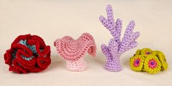 (image for) Coral Reef Collection 1: FOUR realistic crochet patterns