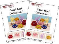 (image for) Coral Reef Collection 1: FOUR realistic crochet patterns