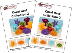 (image for) Coral Reef Collection 2: FOUR realistic crochet patterns