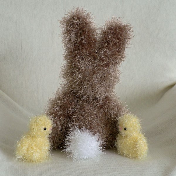 Fuzzy Bunny & Chick amigurumi crochet pattern - Click Image to Close