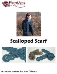 (image for) Scalloped Scarf DONATIONWARE crochet pattern