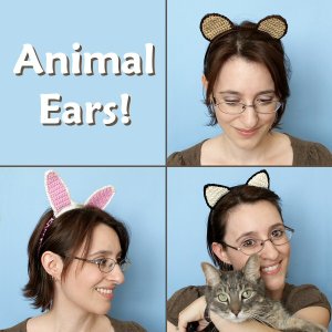 Animal Ears crochet pattern (for hairbands and hats)