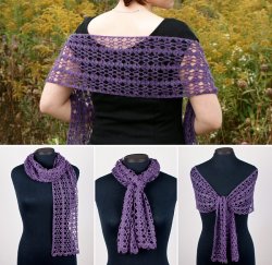 Gossamer Lace Wrap crochet pattern