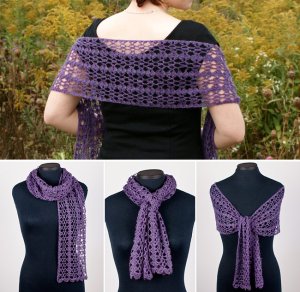 (image for) Gossamer Lace Wrap crochet pattern